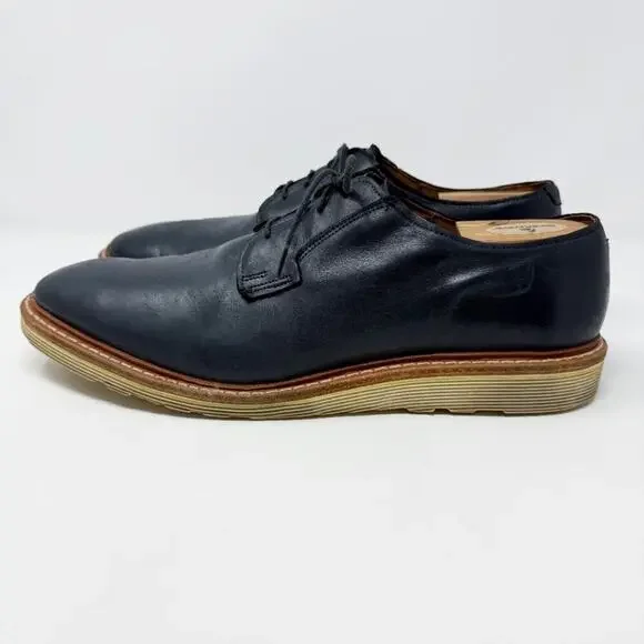 Allen Edmonds Charcoal Gray Leather Cove Drive Oxford Sneaker Men's 13 Lace Up